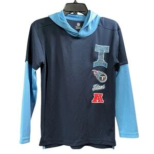 NFL Tennessee Titans Hoodie Long Sleeve‎ Shirt Youth L NWT